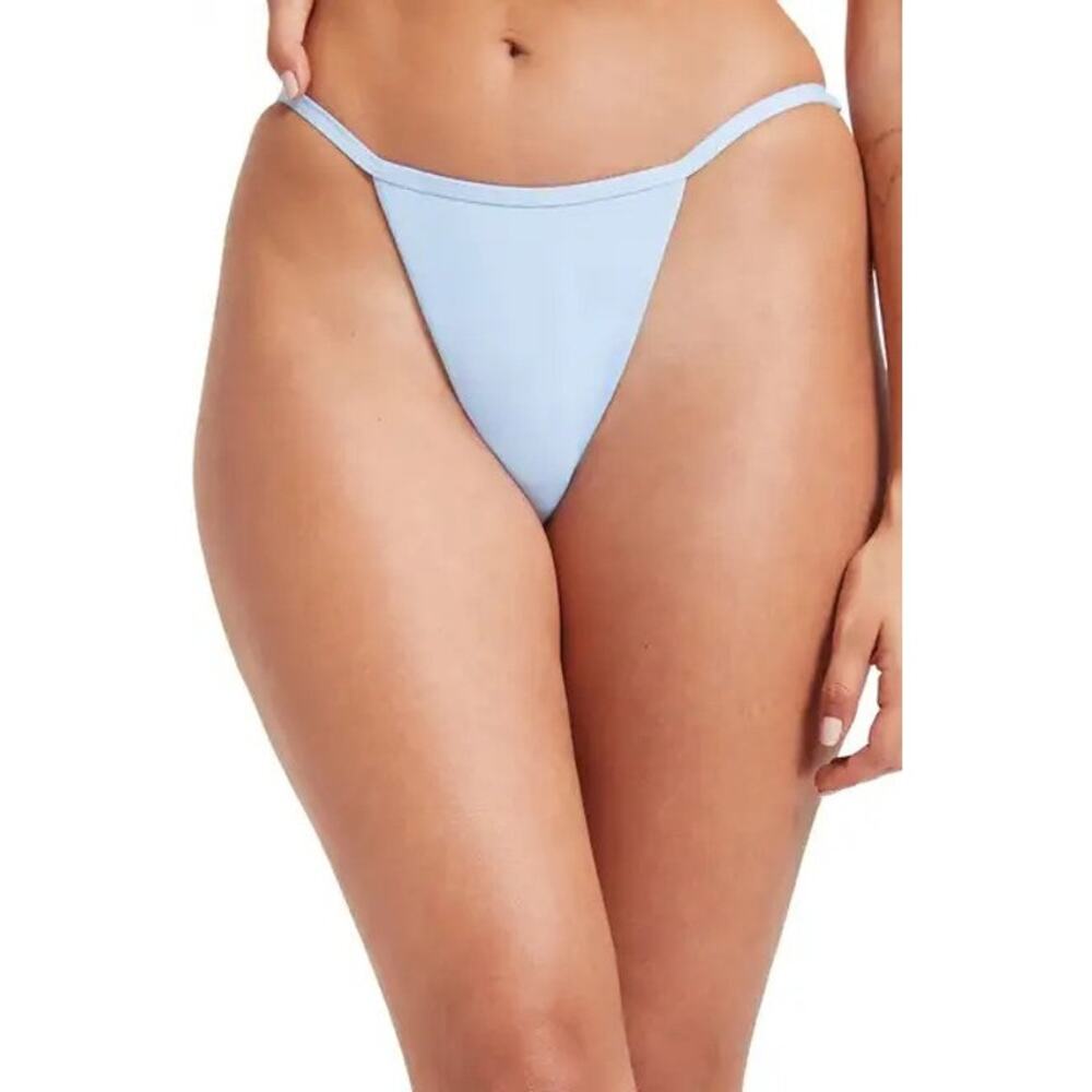 Good American Women's Adjustable String Bikini Bottom Blue Sz XXL (5)
